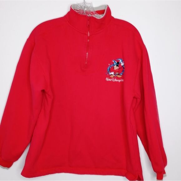 Vintage Walt Disney Mickey red pullover size medium - Picture 1 of 7
